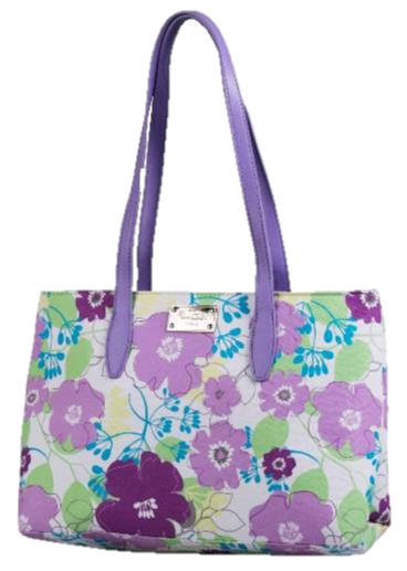 Pierre Cardin Aasha Floral Tote Handbag | Lilac - KaryKase