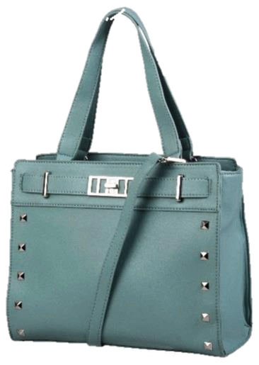 Pierre Cardin Abbey Studded Satchel Handbag | Mint - KaryKase