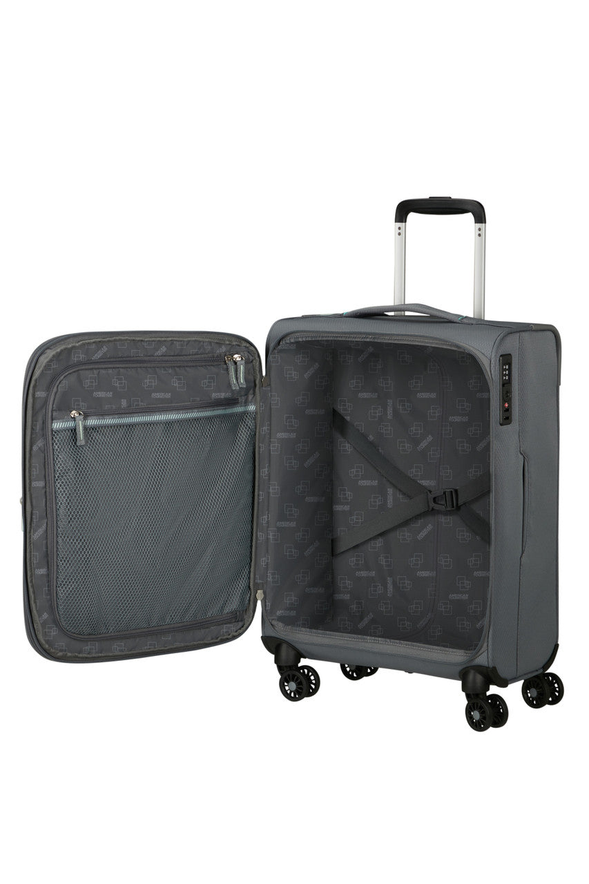 American Tourister Aerospin Spinner Expandable 55cm - Stone Basalt