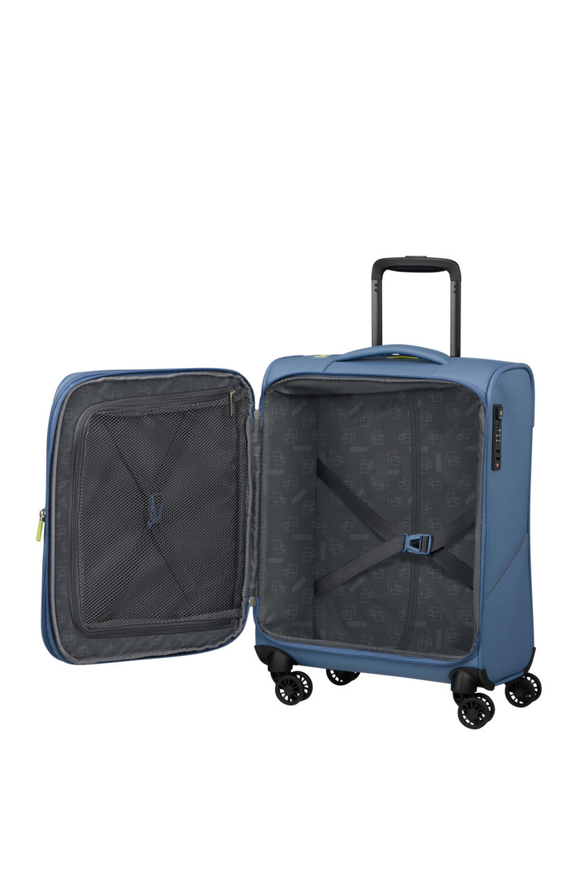 American Tourister SummerRide Spinner Expandable Coated 55cm - Coronet Blue - Interior