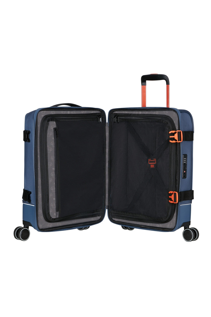 American Tourister Urban Track Coated Spinner 55cm - Navy/Orange