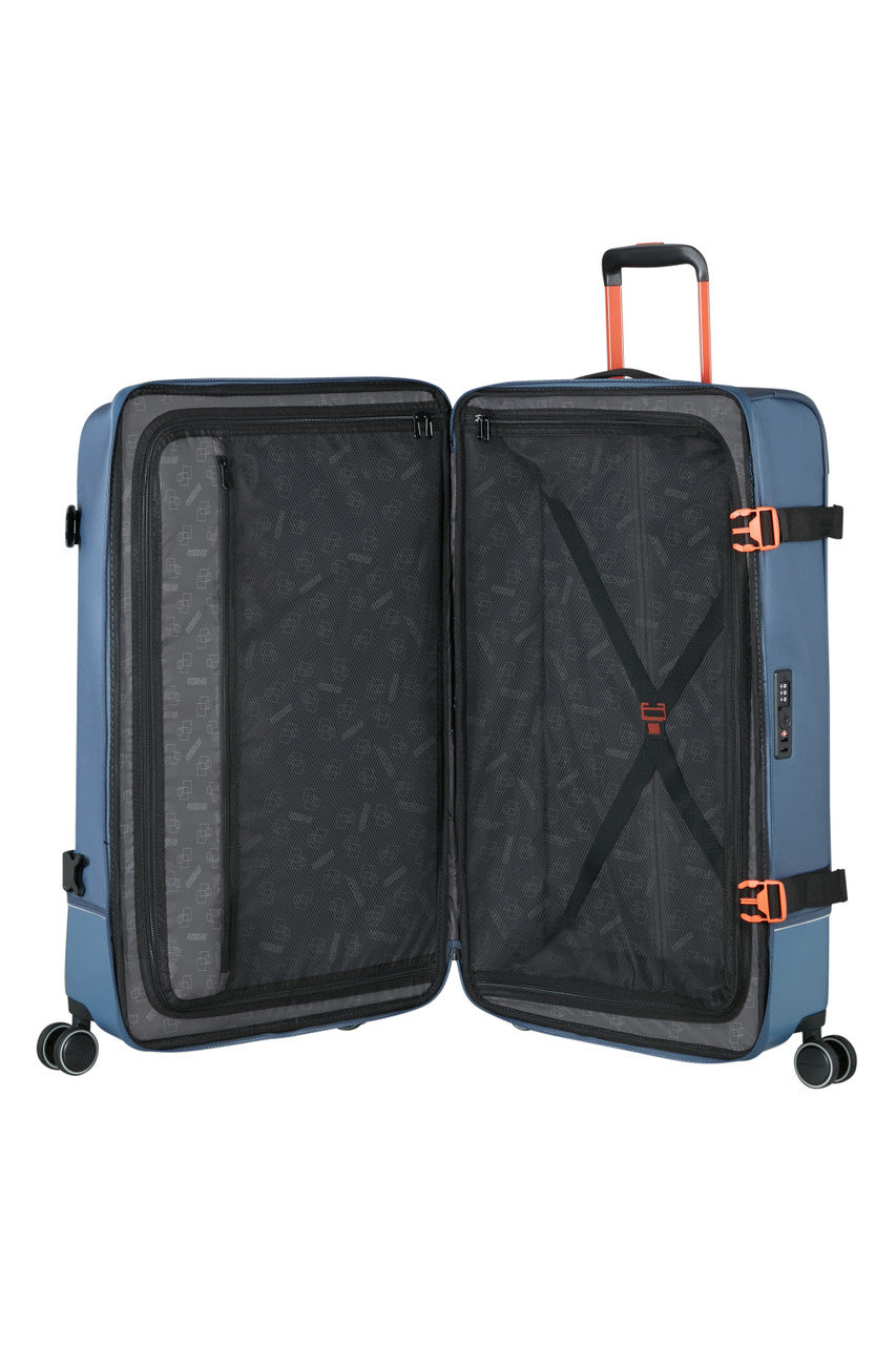 American Tourister Urban Track Coated Spinner 79cm - Navy/Orange
