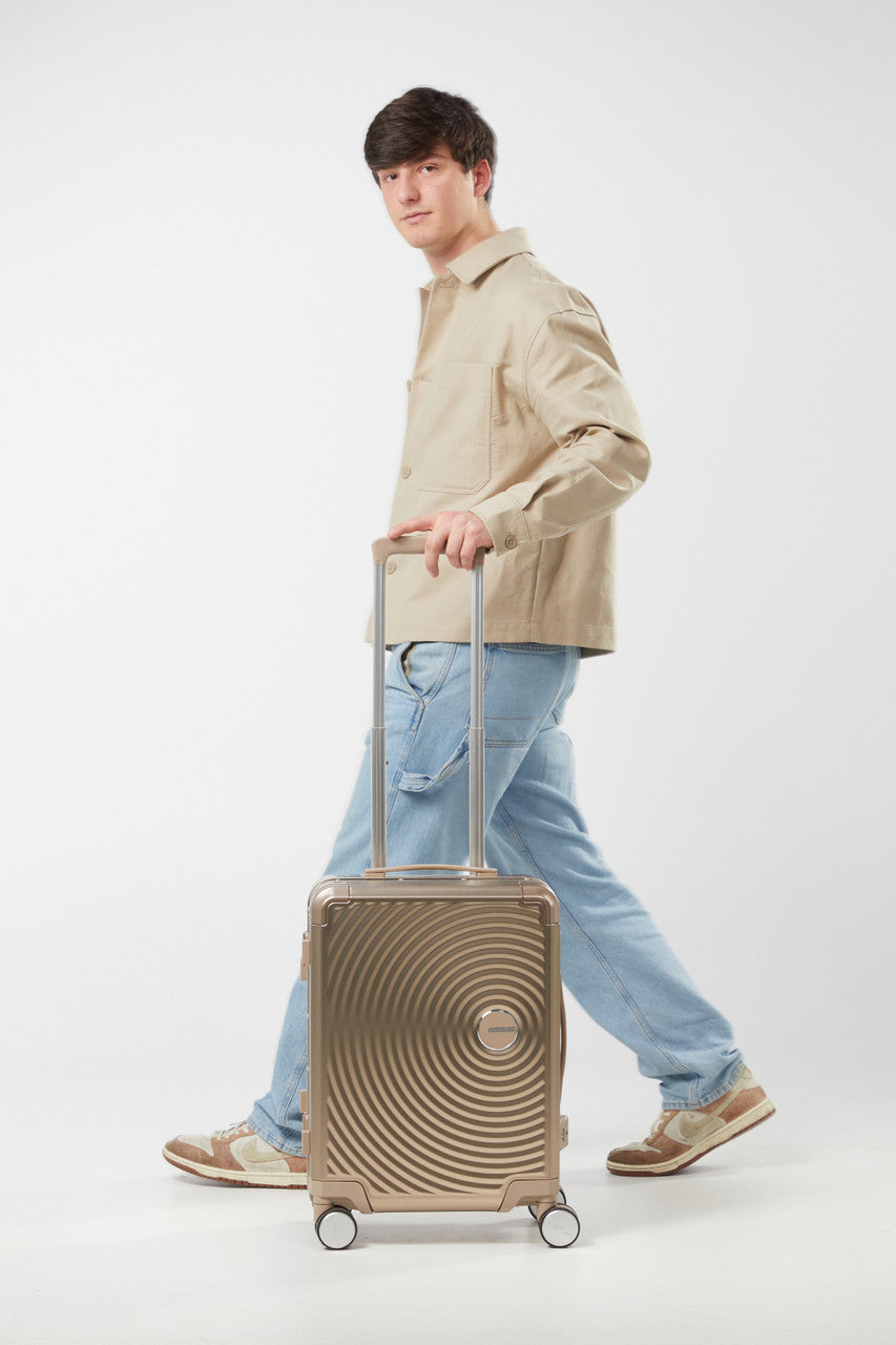 American Tourister Soundbox Alu Spinner TSA 55cm - Bronze