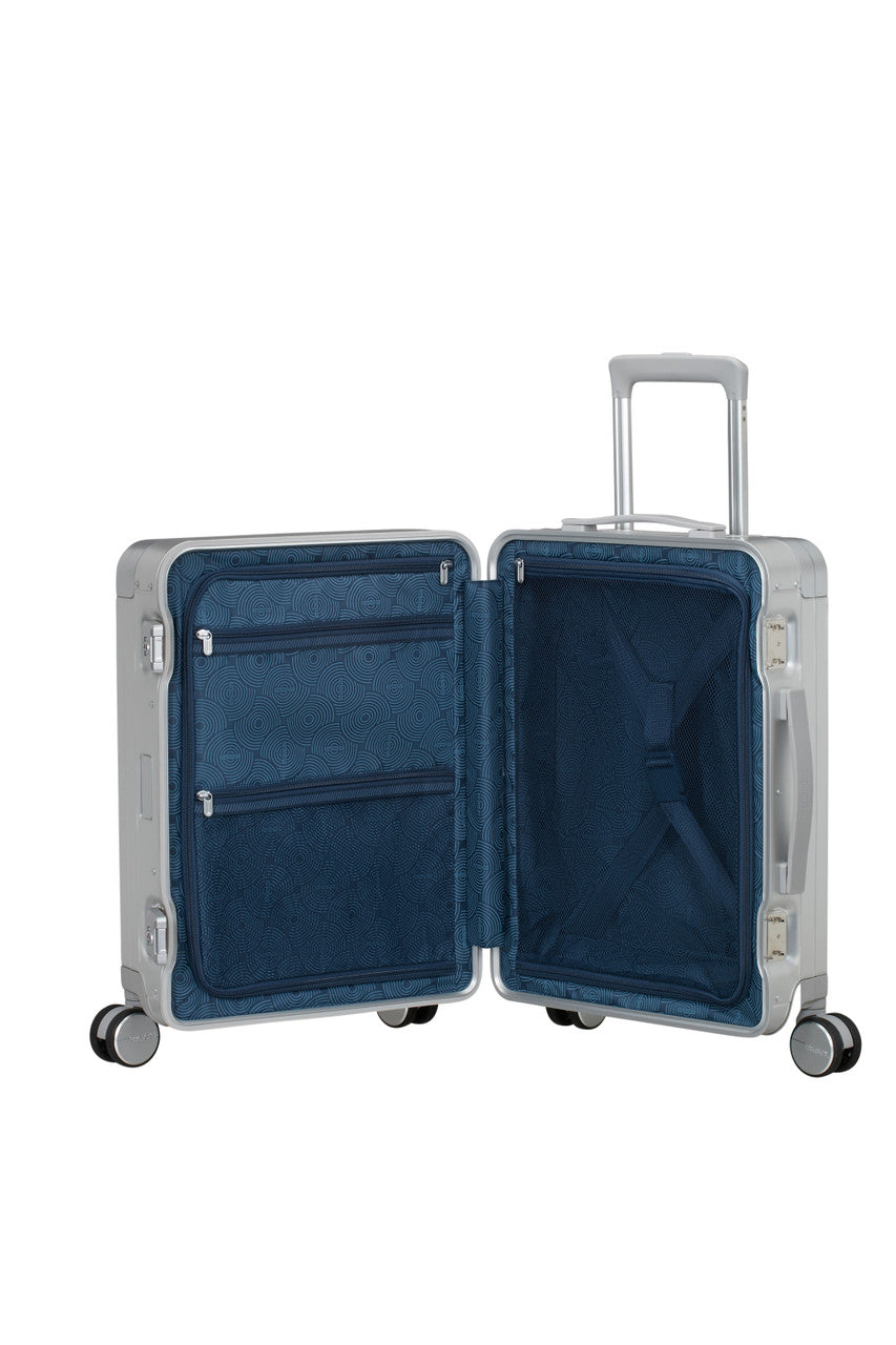 American Tourister Soundbox Alu Spinner TSA 55cm - Silver