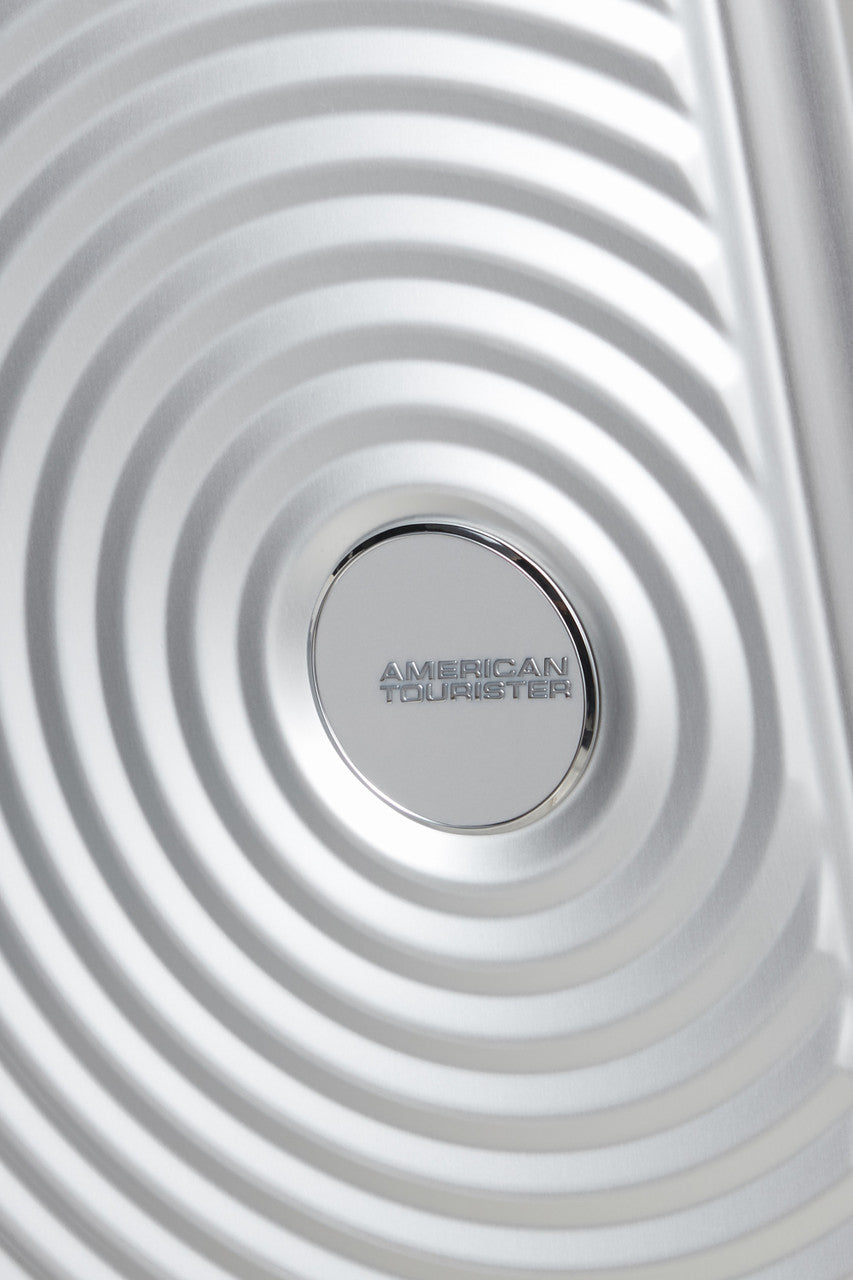 American Tourister Soundbox Alu Spinner TSA 55cm - Silver