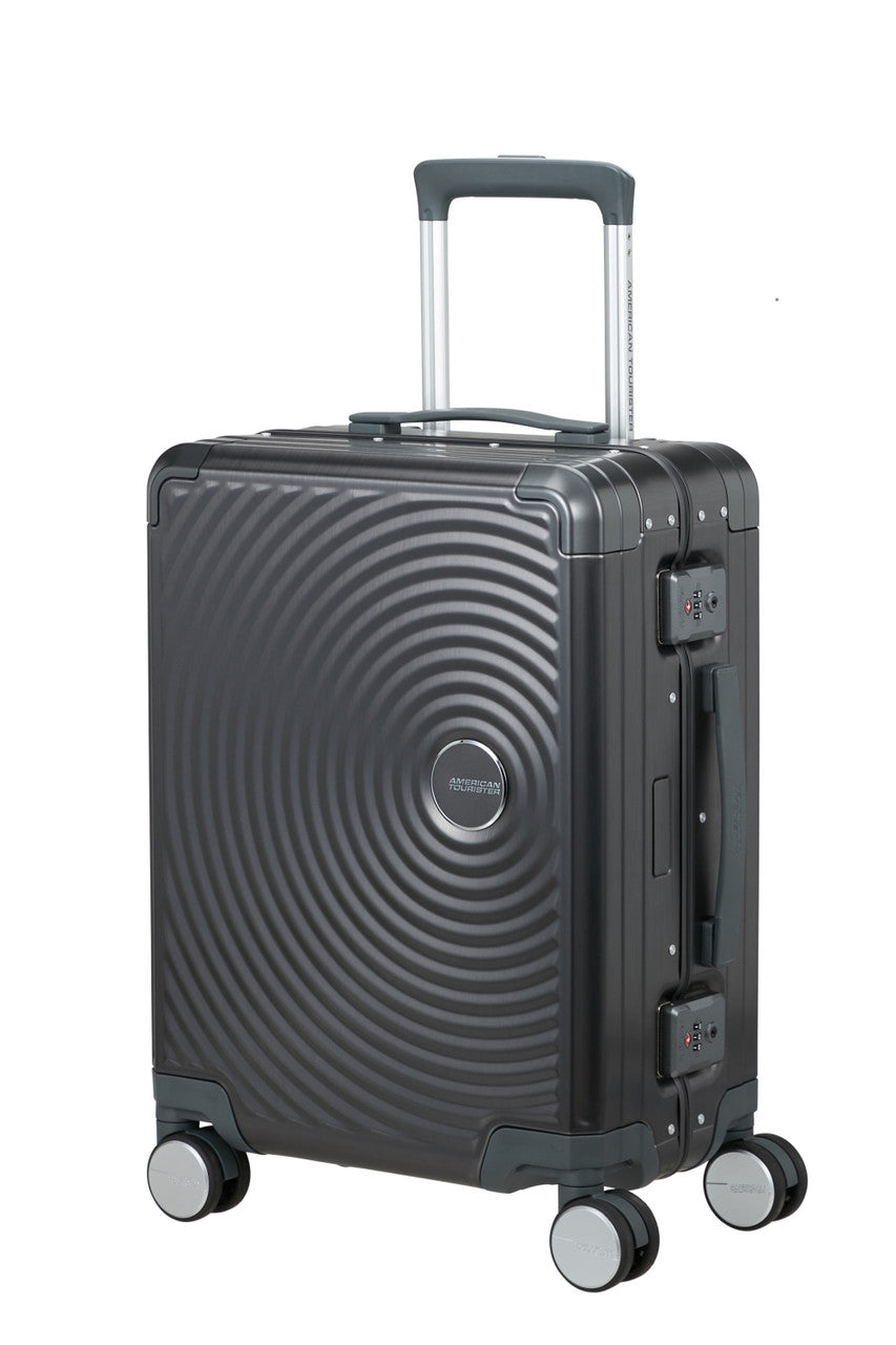 American Tourister Soundbox Alu Spinner TSA 55cm - Brushed Anthracite