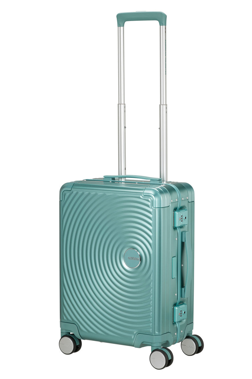 American Tourister Soundbox Alu Spinner TSA 55cm - Dusty Turquoise