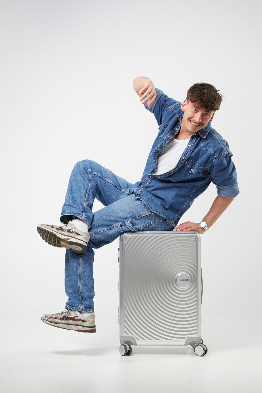 American Tourister Soundbox Alu Spinner TSA 68cm - Silver