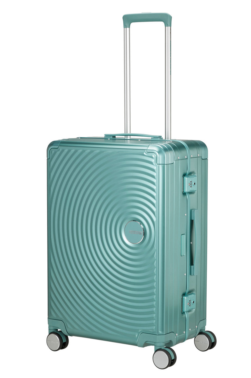 American Tourister Soundbox Alu Spinner TSA 68cm - Dusty Turquoise