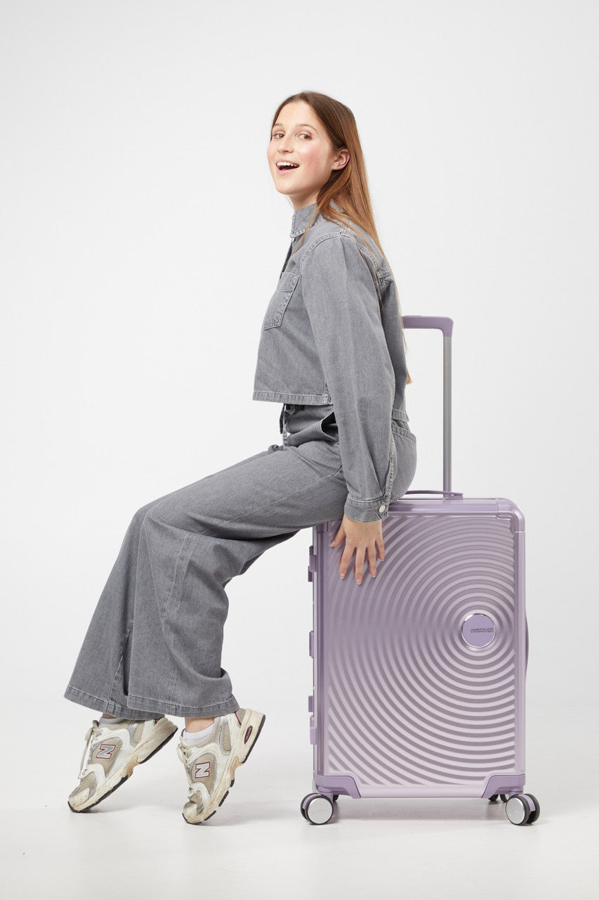 American Tourister Soundbox Alu Spinner TSA 68cm - Stormy Lilac