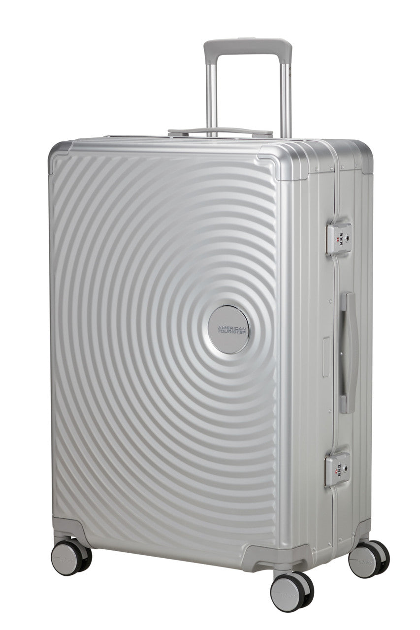 American Tourister Soundbox Alu Spinner TSA 77cm - Silver