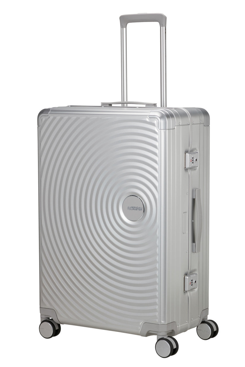 American Tourister Soundbox Alu Spinner TSA 77cm - Silver