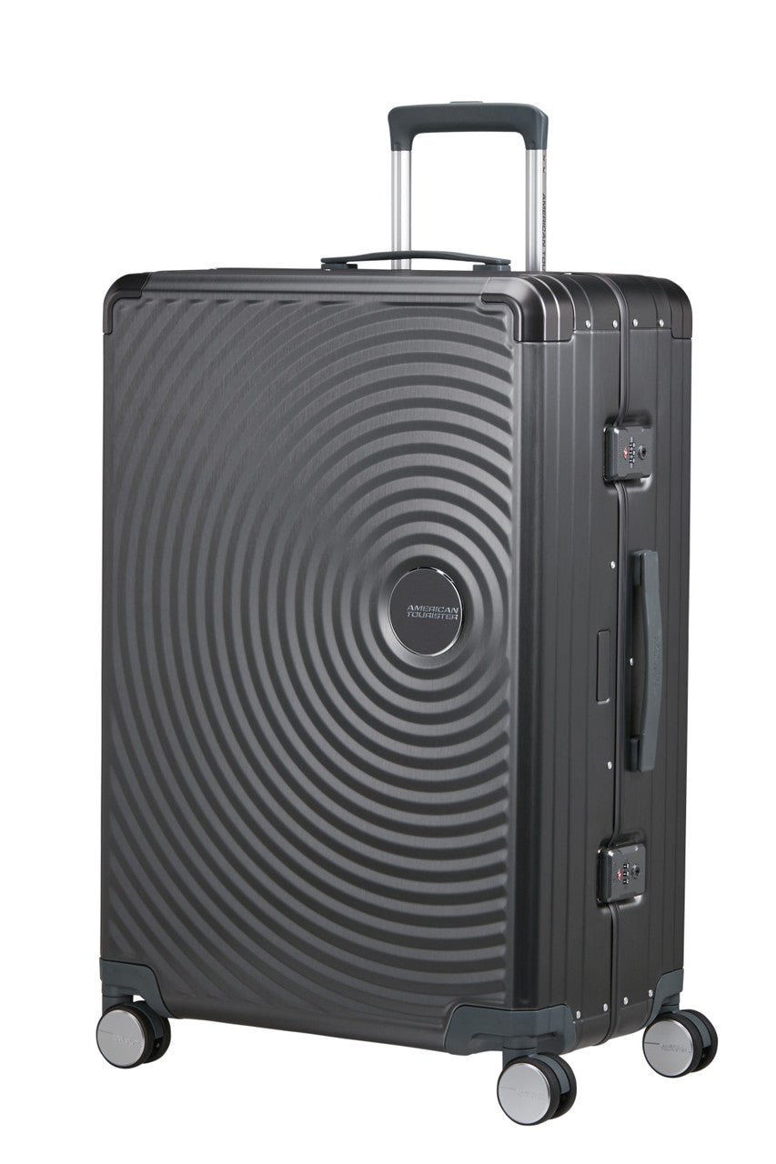 American Tourister Soundbox Alu Spinner TSA 77cm - Black Anthracite
