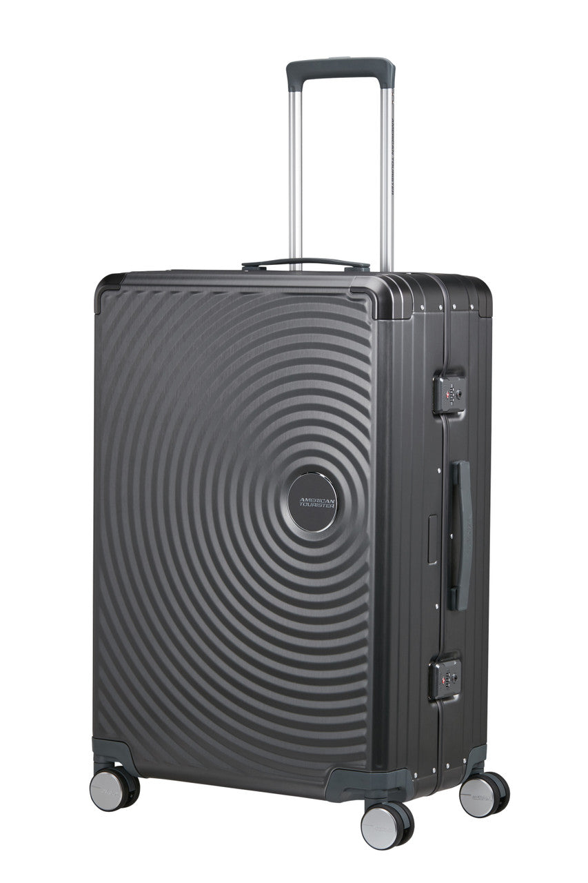 American Tourister Soundbox Alu Spinner TSA 77cm - Black Anthracite