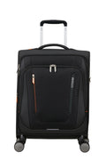 American Tourister Wanderlite Spinner Expandable 55cm - Shadow Black