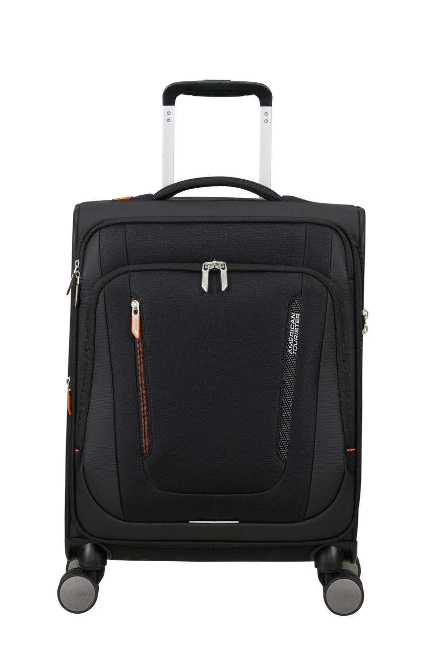 American Tourister Wanderlite Spinner Expandable 55cm - Shadow Black