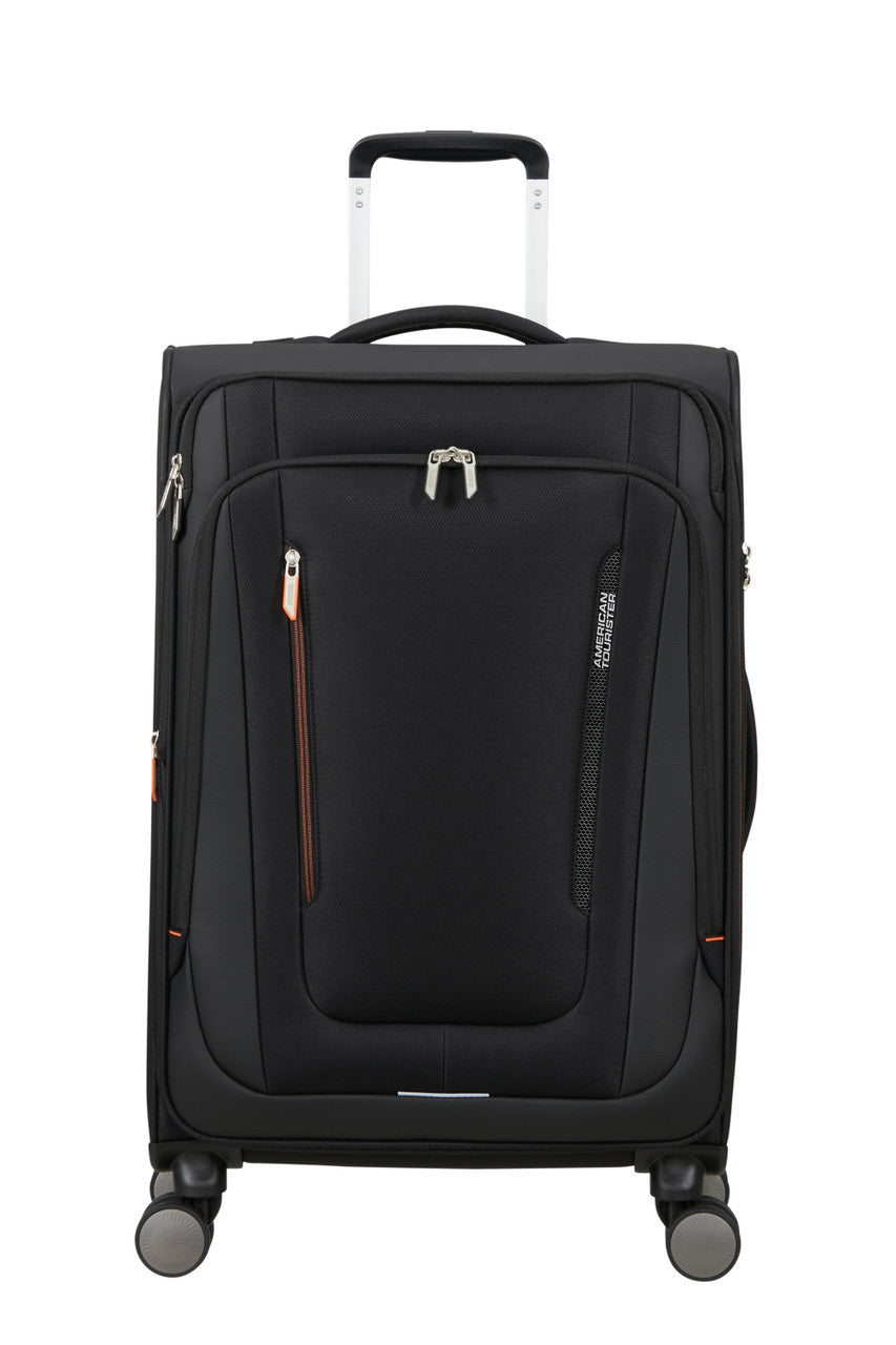 American Tourister Wanderlite Spinner Expandable 68cm - Shadow Black