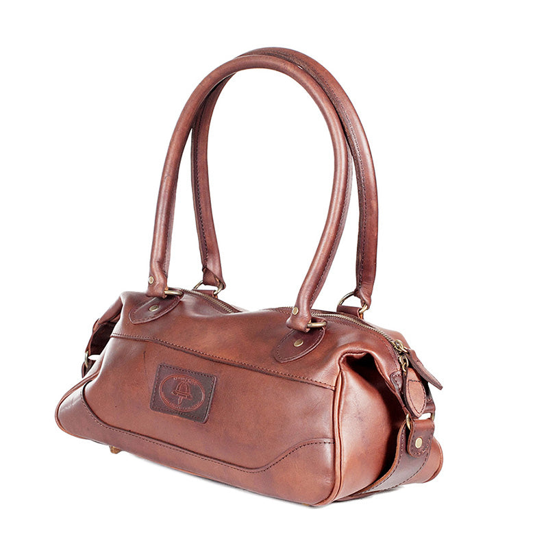 Melvill & Moon Leather Bowling Bag | Brown