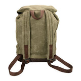 Adpel Canvas and Leather BackPack | Olive - KaryKase