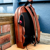 Zemp Charles Leather Backpack (S) | Waxy Caramel - KaryKase