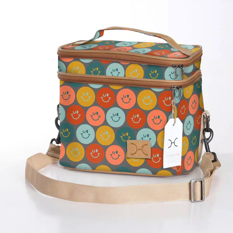 Thandana Laminated Fabric Double Decker Cooler Bag - KaryKase