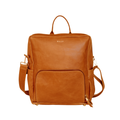 Mally Journey Leather Baby Backpack Toffee