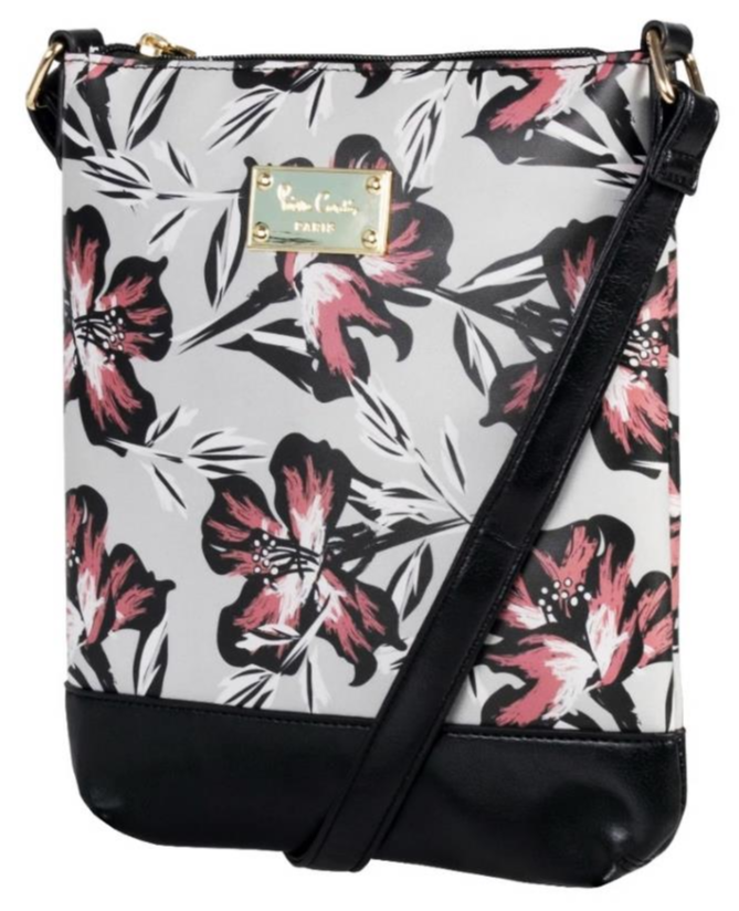 Pierre Cardin Kelly Floral Crossbody Bag | Grey Brown - KaryKase