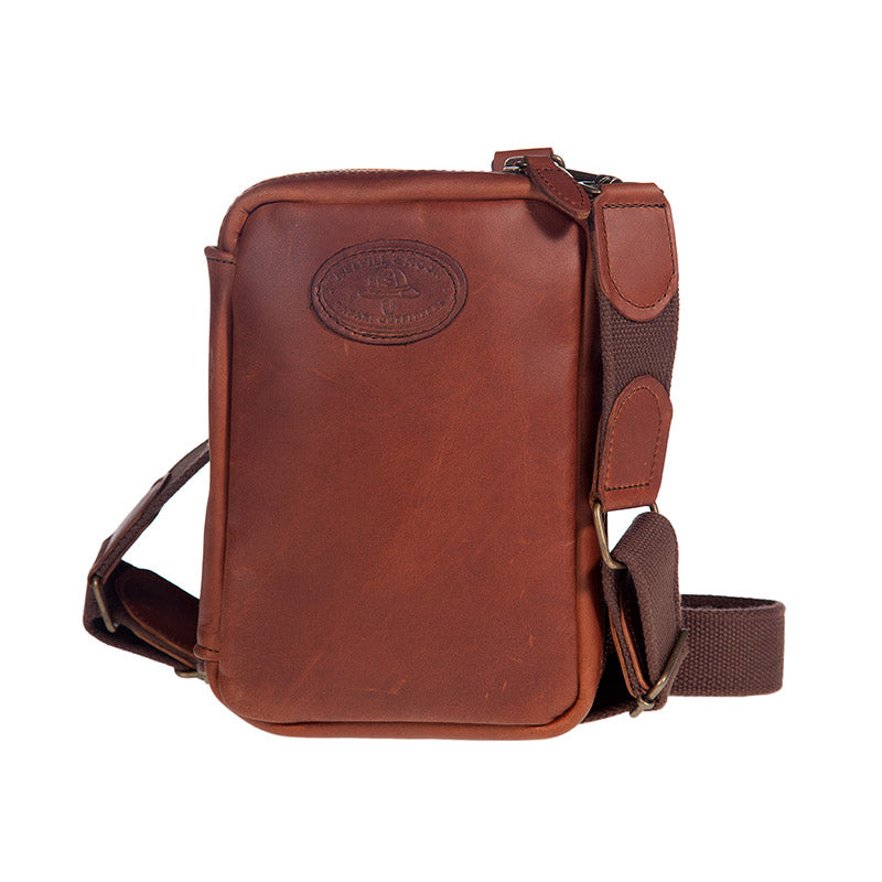 Melvill & Moon Leather Bird Book Cover | Brown