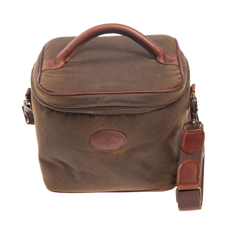 Melvill & Moon Waxed Cotton Camera / Console Bag With Strap