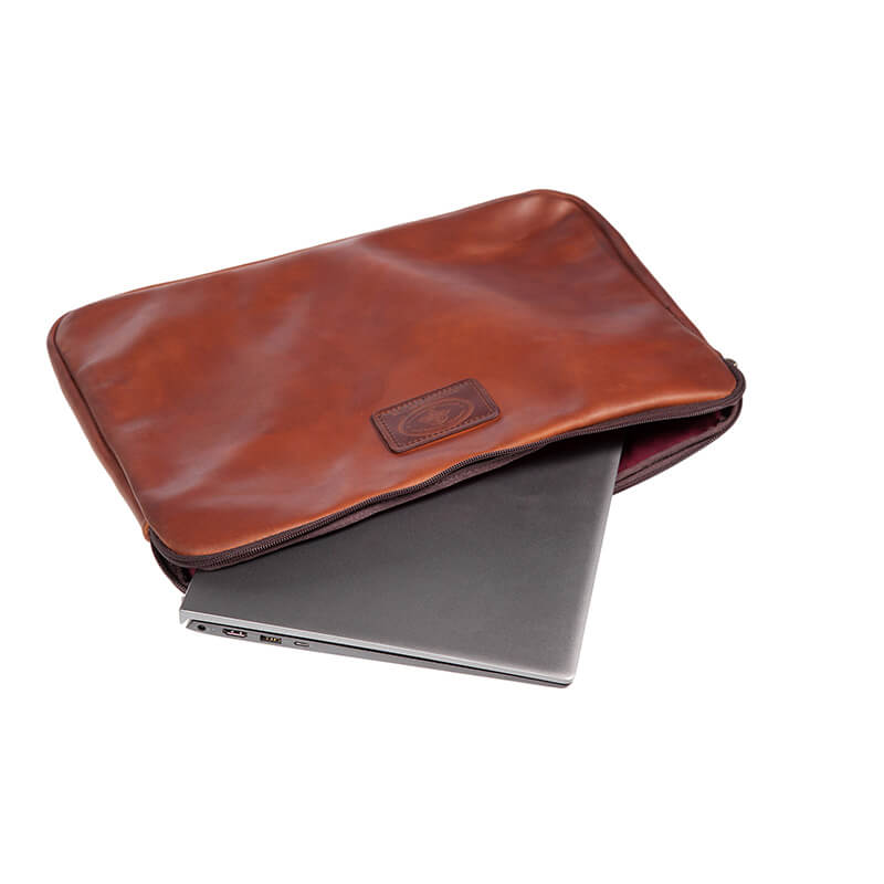 Melvill & Moon Leather Laptop Covers (Large) | Brown