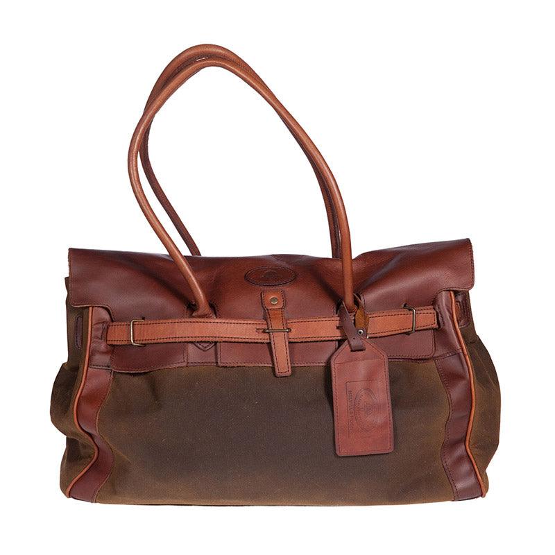 Melvill & Moon Waxed Cotton Nairobi Race Day Bag