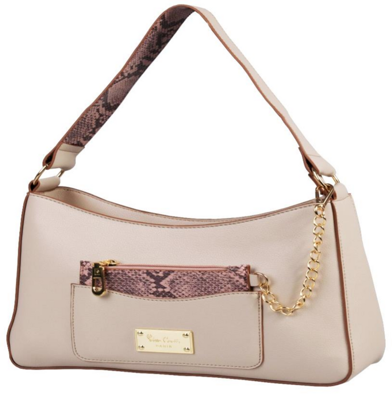 Pierre Cardin Nydia Hobo Handbag With chain Pouch | Cream - KaryKase
