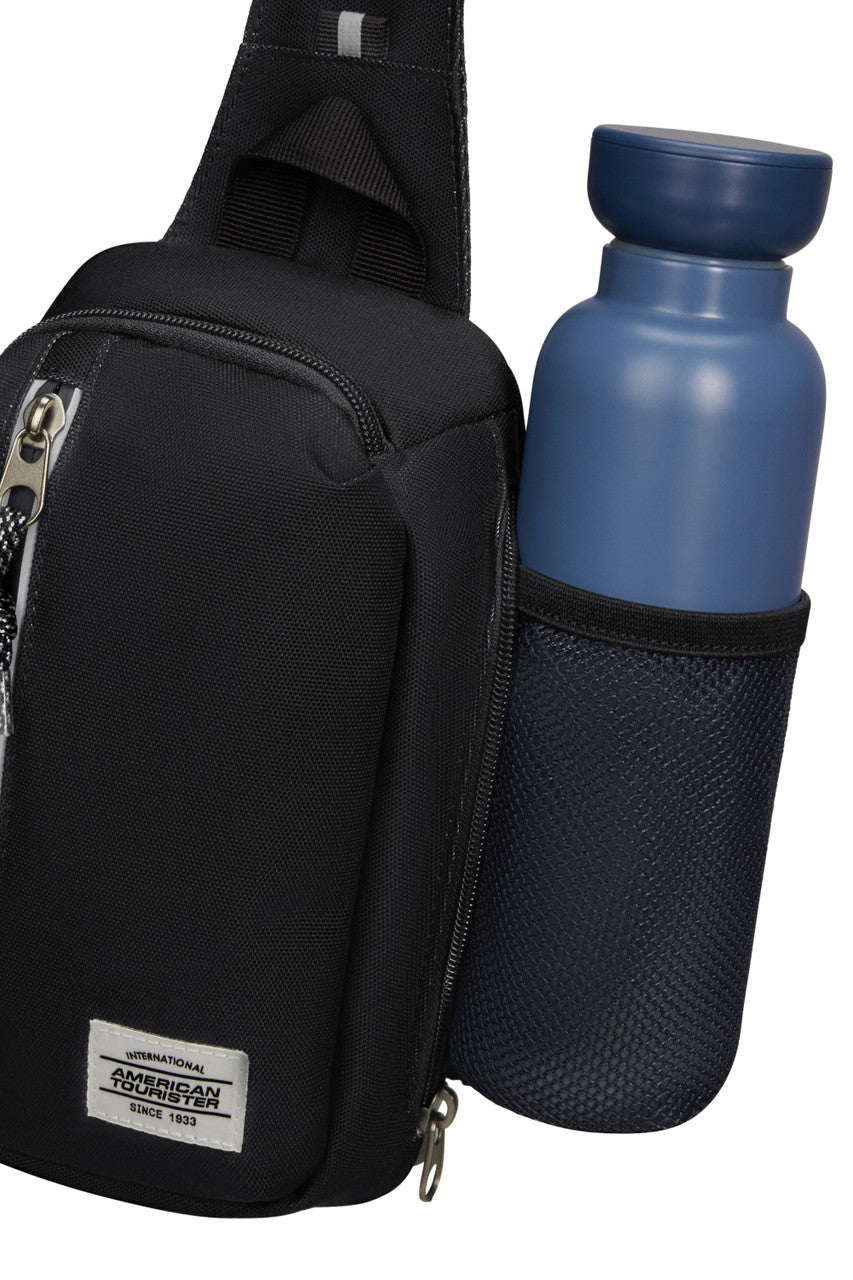 American Tourister Brightup Sling Bag Zip - Black