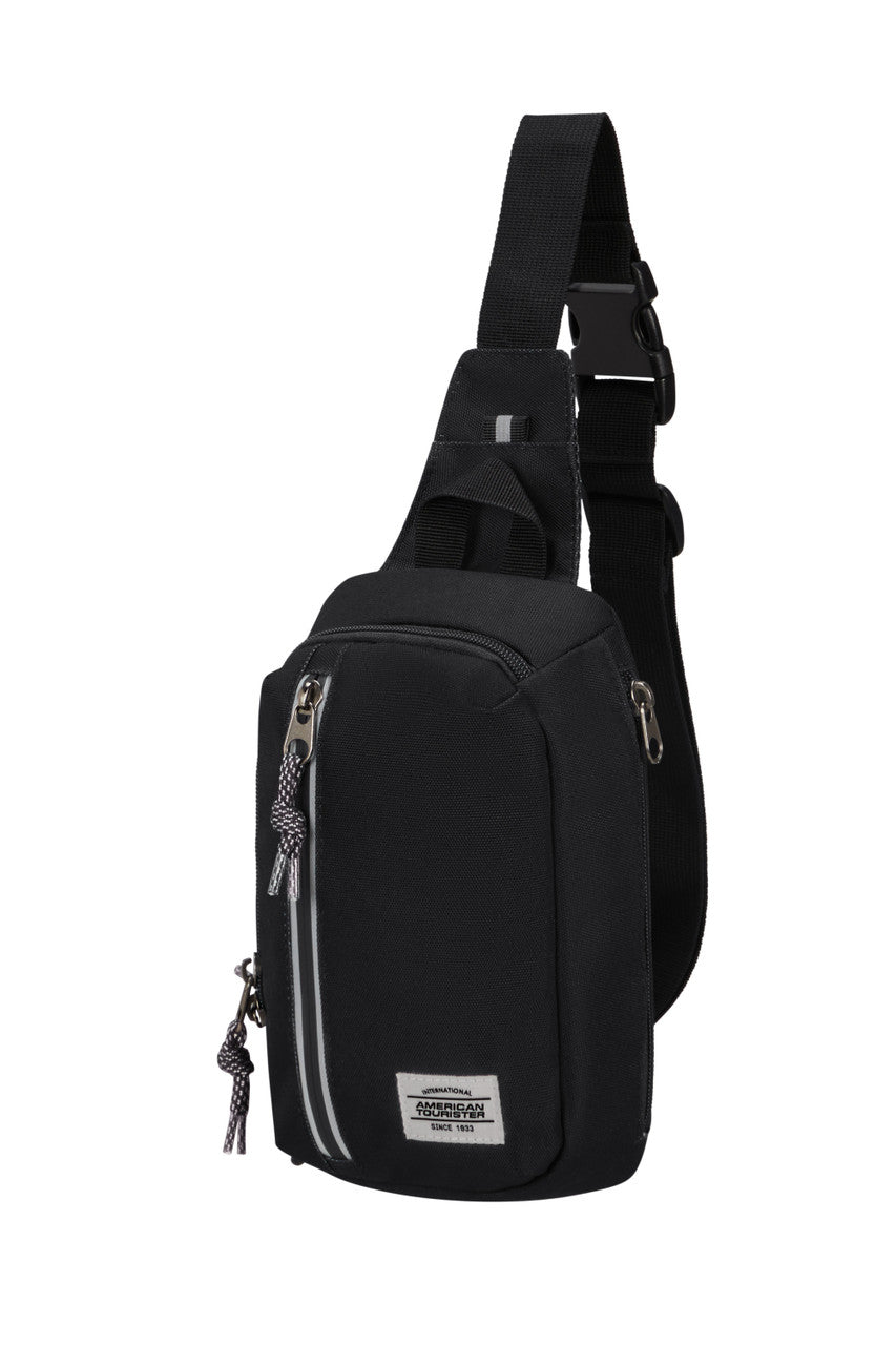 American Tourister Brightup Sling Bag Zip - Black