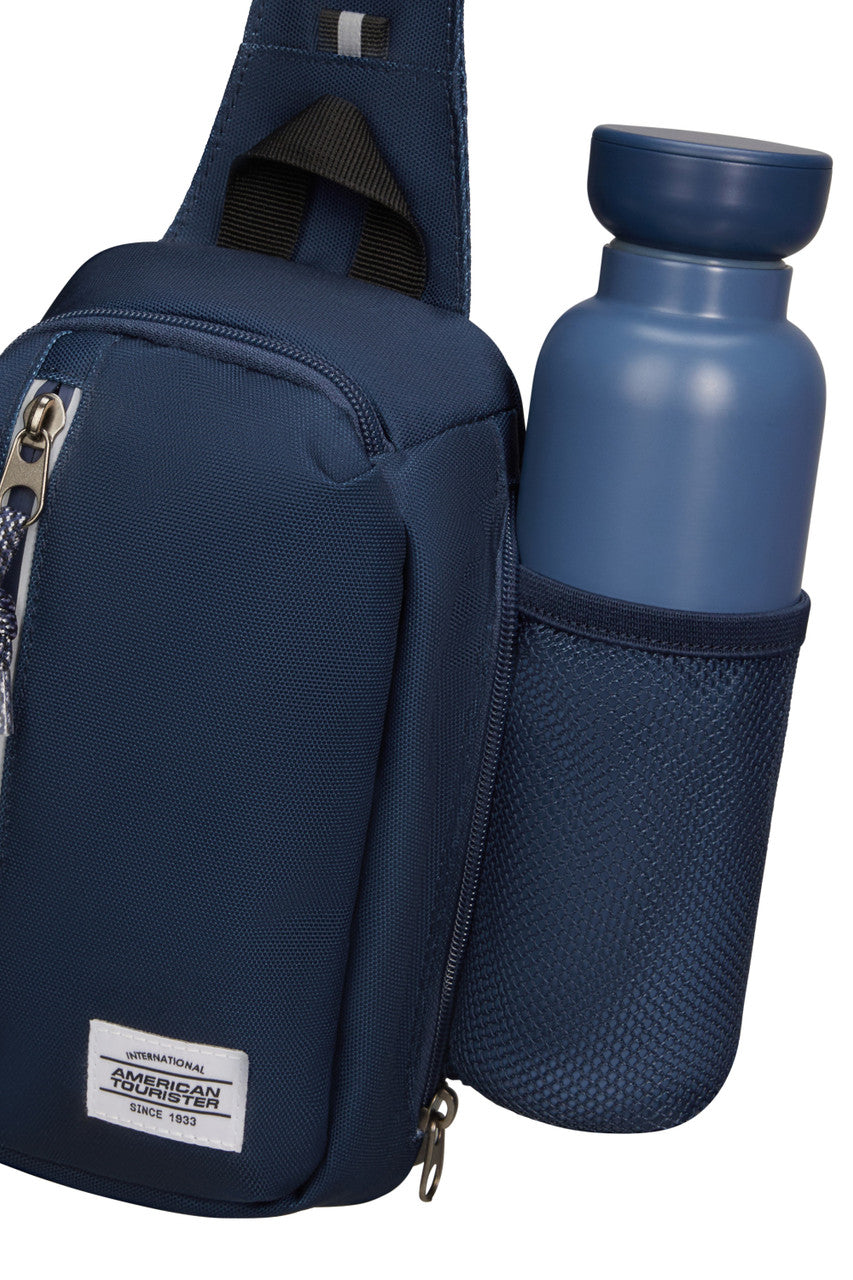 American Tourister Brightup Sling Bag Zip - Navy