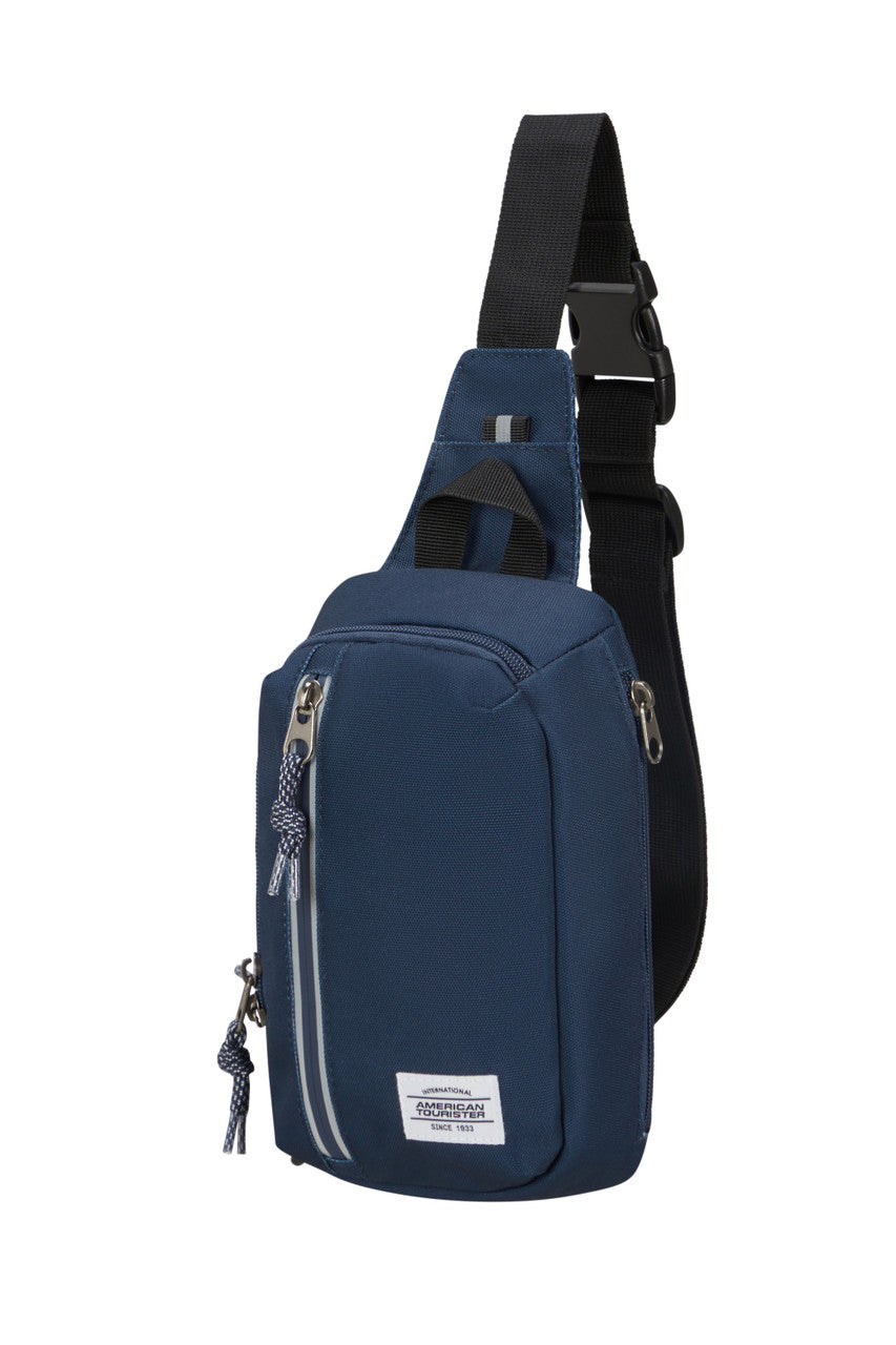 American Tourister Brightup Sling Bag Zip - Navy