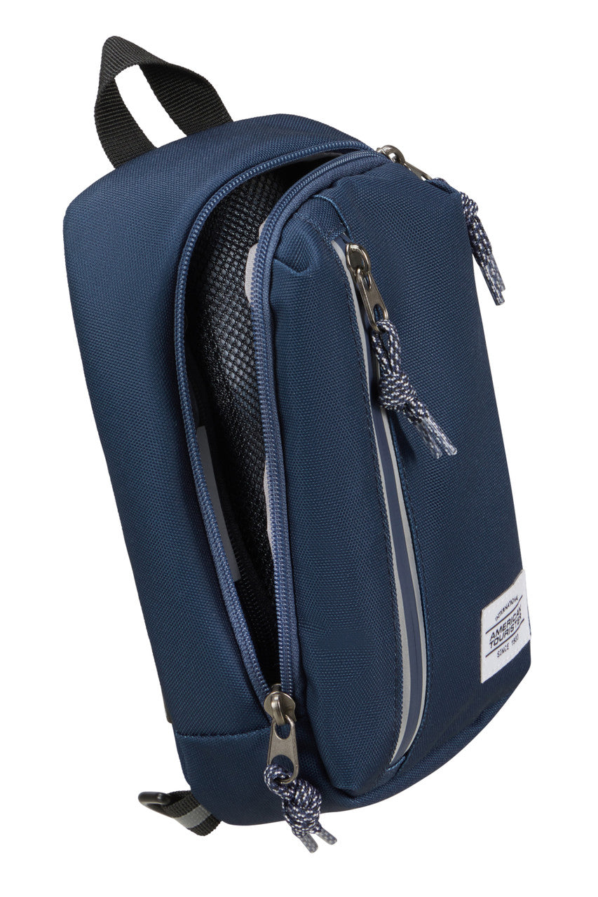 American Tourister Brightup Sling Bag Zip - Navy