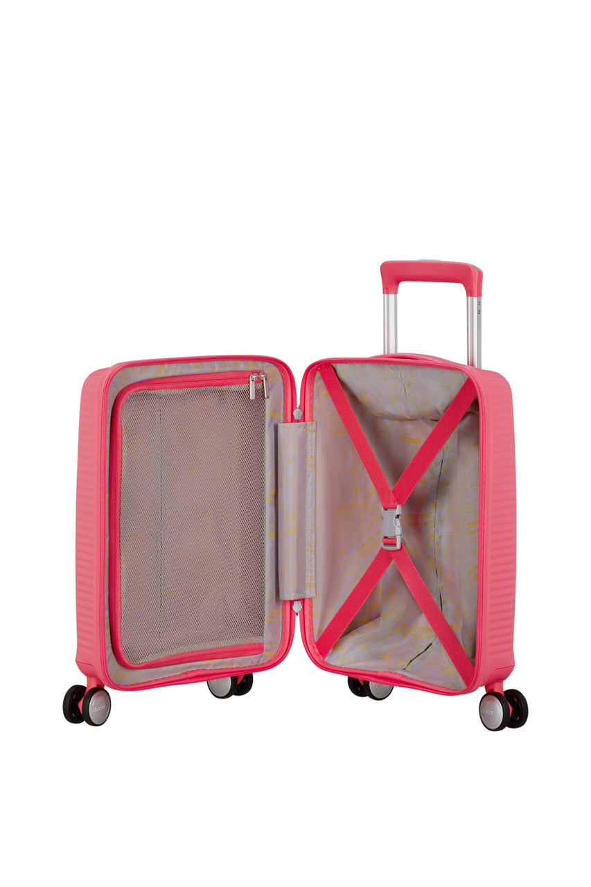 American Tourister Soundbox Mini Spinner 47cm - Sun Kissed Coral