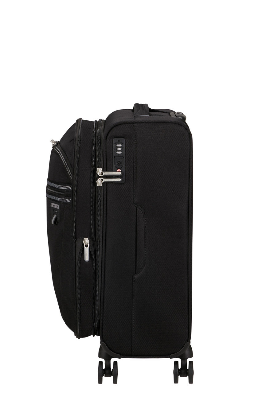 American Tourister Aerospin Spinner Expandable 55cm - Black