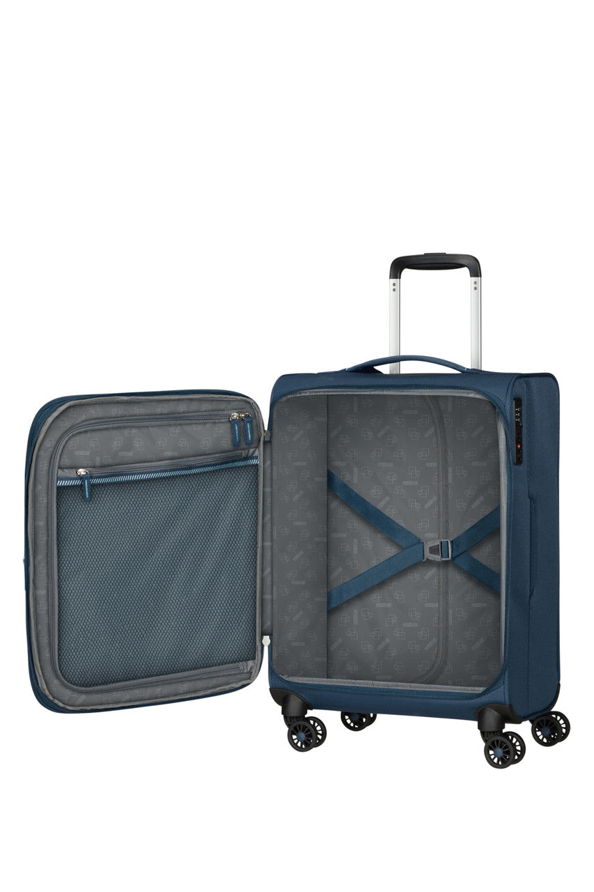 American Tourister Aerospin Spinner Expandable 55cm - Indigo