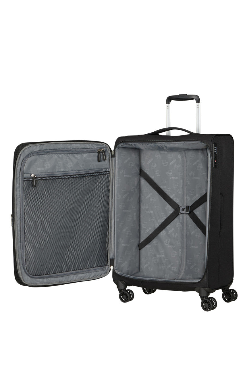 American Tourister Aerospin Spinner Expandable 69cm - Black