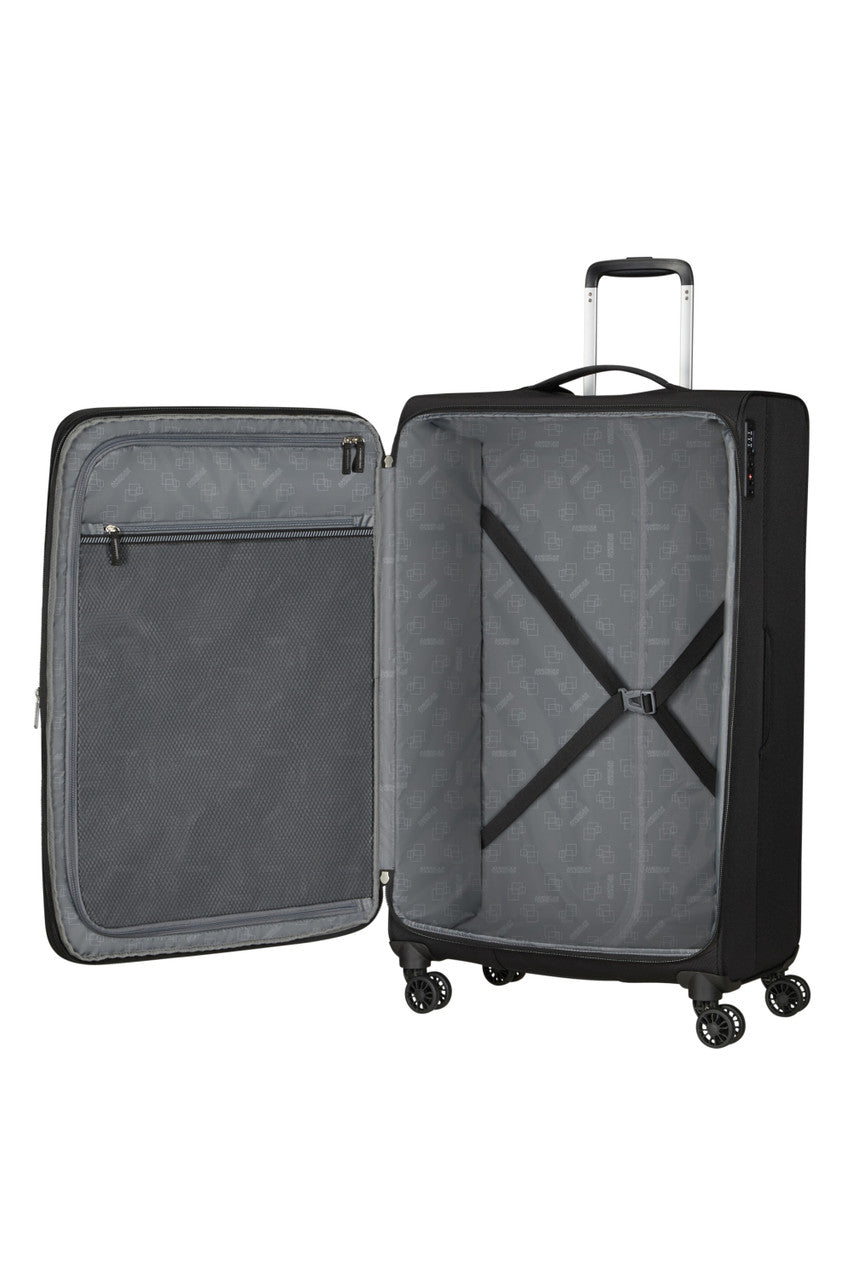 American Tourister Aerospin Spinner Expandable 80cm - Black