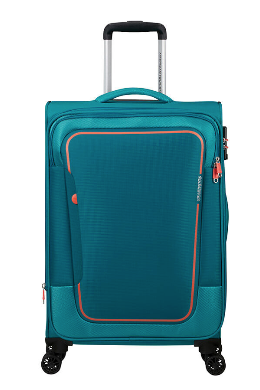 American Tourister Pulsonic 68cm Medium Spinner - Expandable | Stone Teal - KaryKase