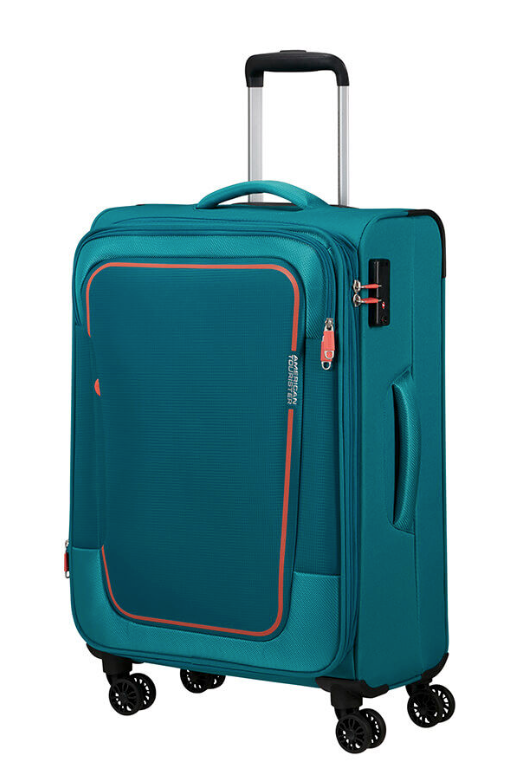 American Tourister Pulsonic 68cm Medium Spinner - Expandable | Stone Teal - KaryKase