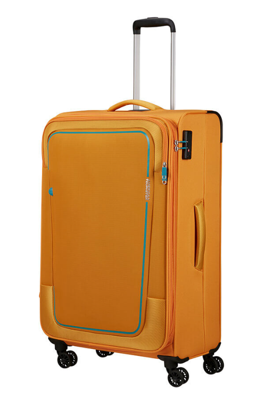 American Tourister Pulsonic 81cm Large Spinner - Expandable | Sunset Yellow - KaryKase