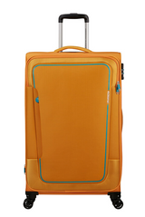 American Tourister Pulsonic 81cm Large Spinner - Expandable | Sunset Yellow - KaryKase
