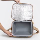 Thandana Canvas & Leather Big Lunch Box Cooler - KaryKase