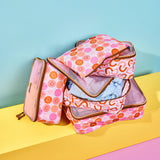 Thandana Kids Travel Luggage Organizer Pods - 6 Piece Set | Smiley Blush - KaryKase