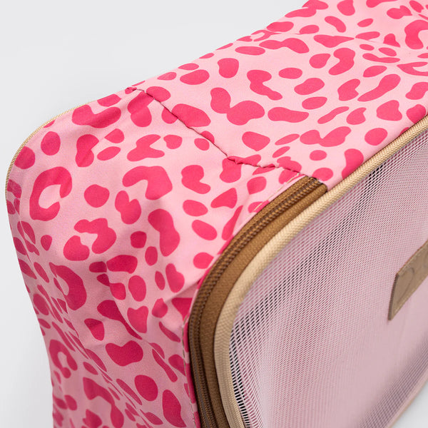 Thandana Travel Luggage Organizer Pods - 6 Piece Set | Cheetah Pink - KaryKase
