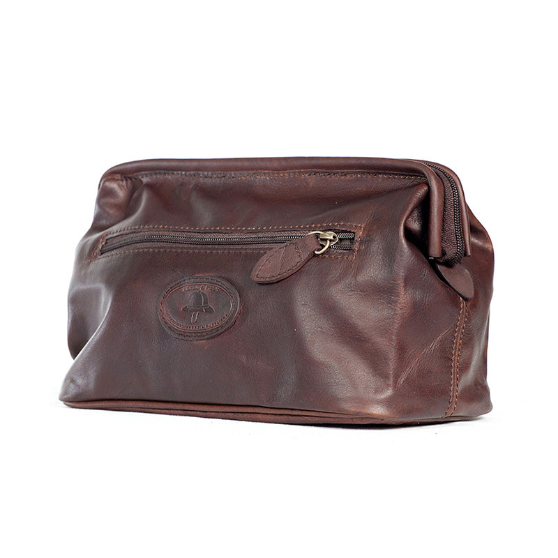 Melvill & Moon Leather Tsavo Sponge Bag | Brown
